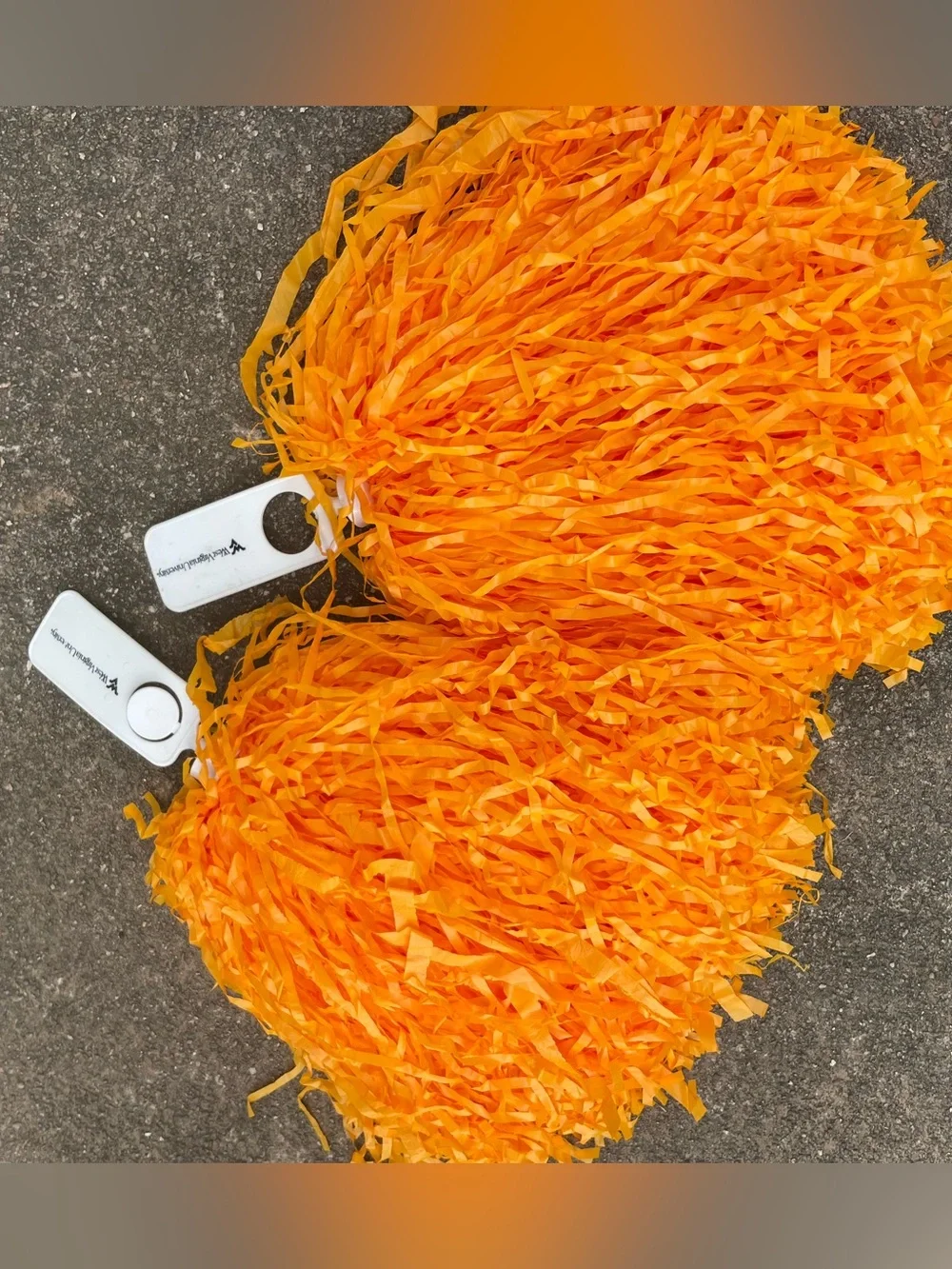 Football Game Cheer Bright Yellow Cheer Pom Poms - Set of 2 West Virginia